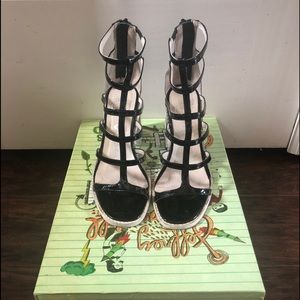 Jeffery Campbell strappy caged heels